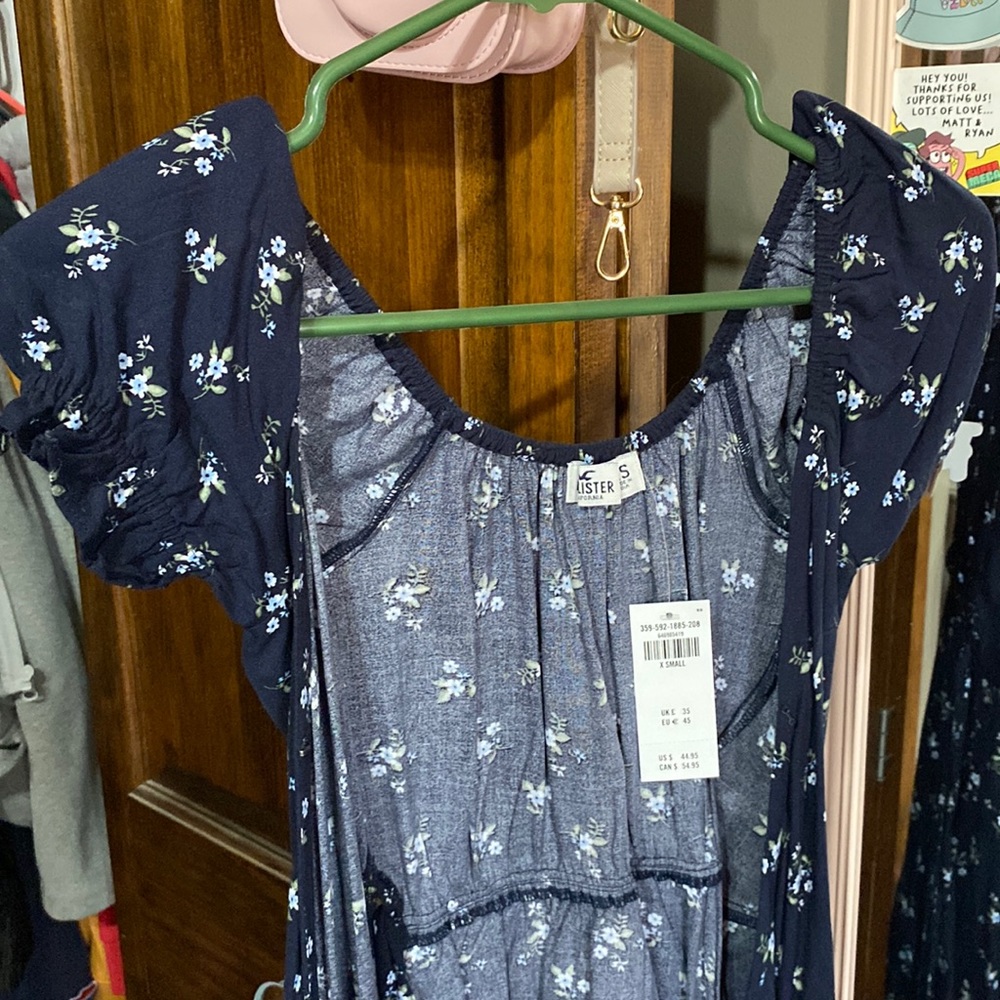 Blue Hollister Wrap Dress